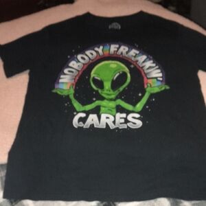 Alien Graphic Men's T-Shirt - Black